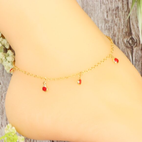 Dainty Anklet for Women – Elegant Everyday Jewelry & Perfect Gift | MLCRC2189 - Picture 9 of 10